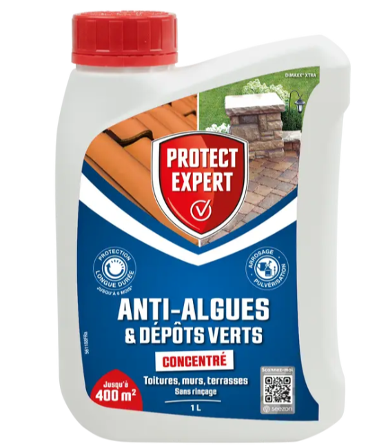 Anti-algae, lichen, and green deposits concentrated 1L Protect Expert